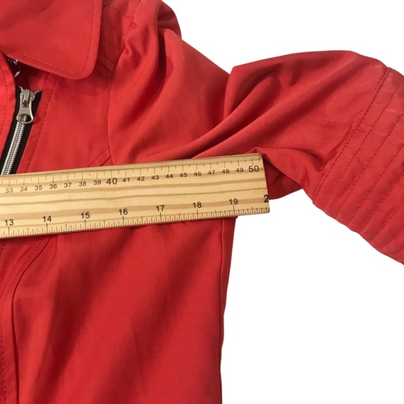 Black Rivet Coral Moto Trench Jacket | Asymmetrical Zip - Picture 8 of 16